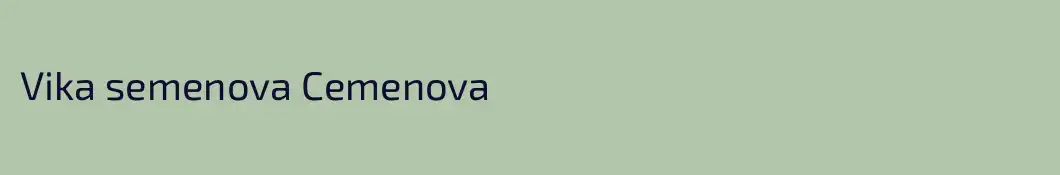 Vika semenova Cemenova